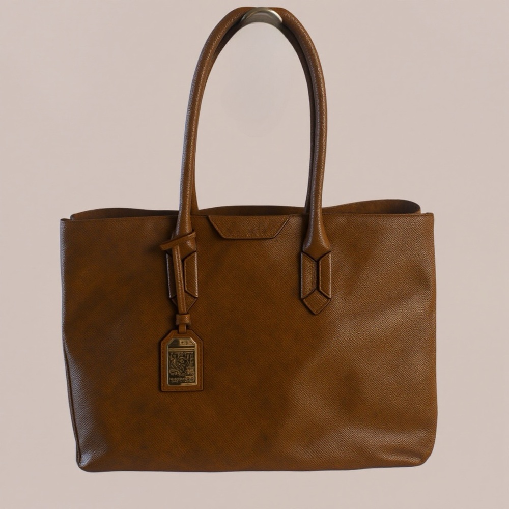 Ralph Lauren Brown Leather Shoulder Bag with Classic Design